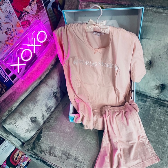 Victoria's Secret Other - VTG Victoria’s Secret Blush Pink PJ Short Set